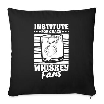 Whisky Whiskey - Sofa pillowcase 17,3'' x 17,3'' (45 x 45 cm) - black - Front