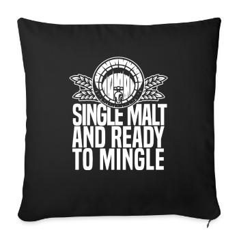 Whisky Whiskey - Housse de coussin décorative 45 x 45 cm - noir - Devant