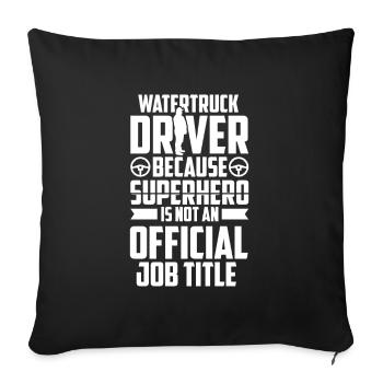 Truck Driver Trucker Truck Driver Funny - Sofa pillowcase 17,3'' x 17,3'' (45 x 45 cm) - black - Front