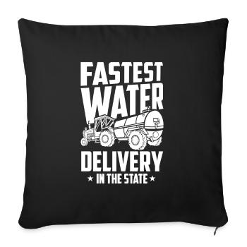Truck Driver Trucker Truck Driver - Sofa pillowcase 17,3'' x 17,3'' (45 x 45 cm) - black - Front