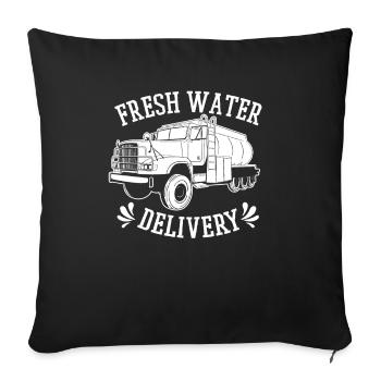 Truck Driver Trucker Truck Driver - Sofa pillowcase 17,3'' x 17,3'' (45 x 45 cm) - black - Front