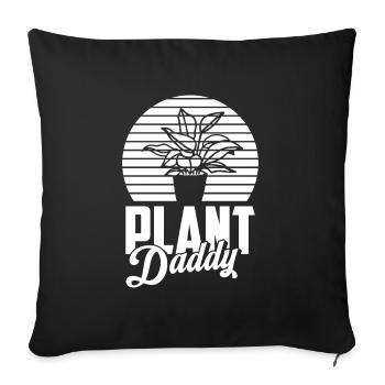 Hobby Gardener Garden Garden Father Plant Daddy - Sofa pillowcase 17,3'' x 17,3'' (45 x 45 cm) - black - Front