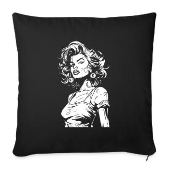 Zombie Halloween - Sofa pillowcase 17,3'' x 17,3'' (45 x 45 cm) - black - Front