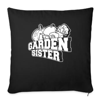 Jardinier amateur jardinier jardinier - Housse de coussin décorative 45 x 45 cm - noir - Devant