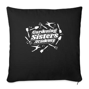 Jardinier amateur jardinier jardinier - Housse de coussin décorative 45 x 45 cm - noir - Devant