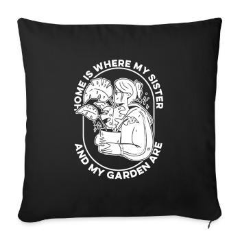Jardinier amateur jardinier jardinier - Housse de coussin décorative 45 x 45 cm - noir - Devant