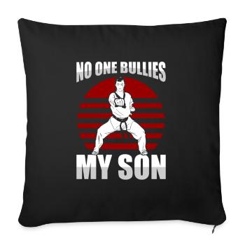 Taekwondo Père Taekwondo - Housse de coussin décorative 45 x 45 cm - noir - Devant