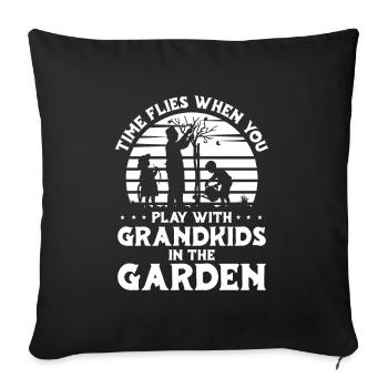 Hobby gardener garden garden grandpa - Sofa pillowcase 17,3'' x 17,3'' (45 x 45 cm) - black - Front