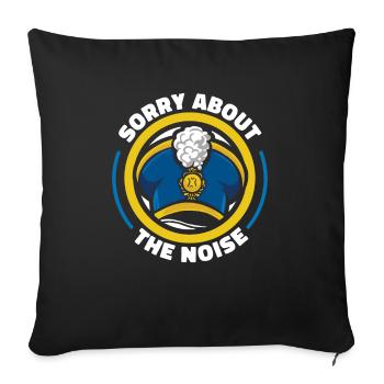 Train de ventilateur Spielmannszug Cool - Housse de coussin décorative 45 x 45 cm - noir - Devant