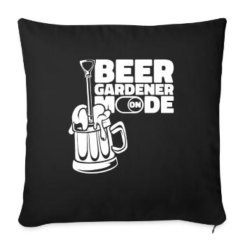 Hobby Gardener Garden Mode sur Garden Beer - Housse de coussin décorative 45 x 45 cm - noir - Devant