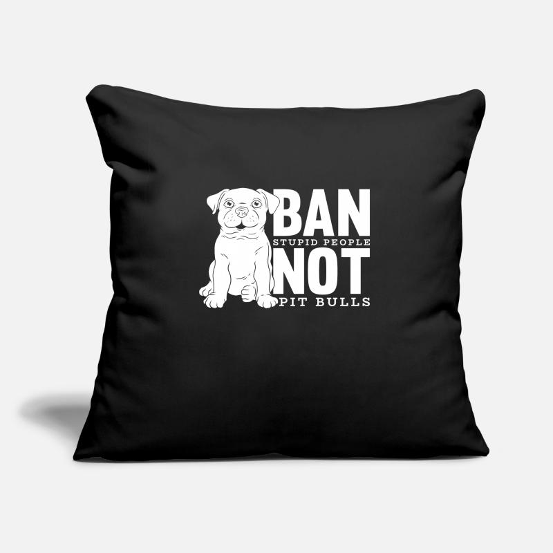 Pitbull Pitbull Interdiction Housse de coussin décorative 45 x 45 cm