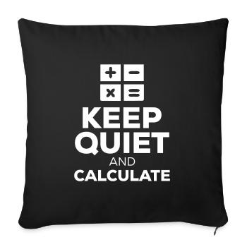 Physics Phyker Funny Quantum Physics - Sofa pillowcase 17,3'' x 17,3'' (45 x 45 cm) - black - Front