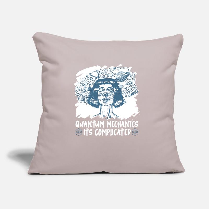 Physics Physicists complicate quantum physics Sofa pillowcase 17,3'' x 17,3'' (45 x 45 cm)