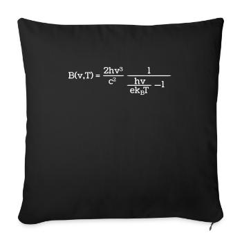 Physics Phyker Formula Quantum Physics - Sofa pillowcase 17,3'' x 17,3'' (45 x 45 cm) - black - Front