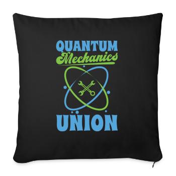 Physique Union Phyiker Physique quantique - Housse de coussin décorative 45 x 45 cm - noir - Devant