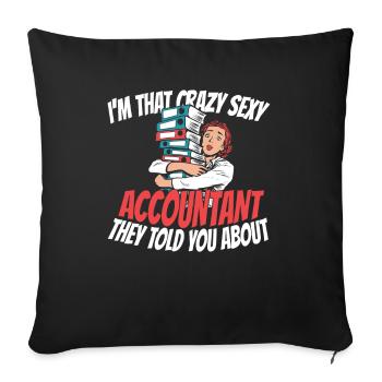 Comptable Conseiller fiscal Witzig - Housse de coussin décorative 45 x 45 cm - noir - Devant