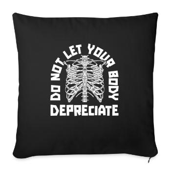 Comptable Conseiller fiscal Lustig - Housse de coussin décorative 45 x 45 cm - noir - Devant