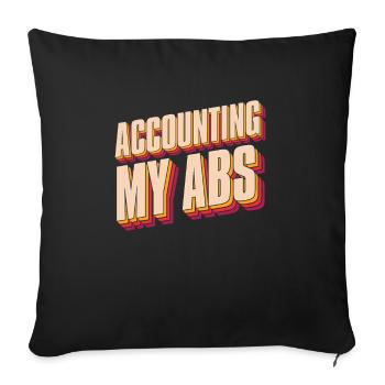 Accountant Tax Advisor ABS Sexy Accountant - Sofa pillowcase 17,3'' x 17,3'' (45 x 45 cm) - black - Front