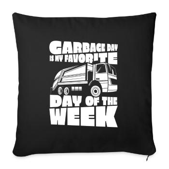 Truck Driver Trucker Truck Driver Funny - Sofa pillowcase 17,3'' x 17,3'' (45 x 45 cm) - black - Front