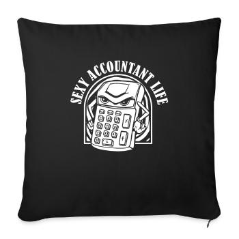 Comptable Conseiller fiscal Sexy Comptable - Housse de coussin décorative 45 x 45 cm - noir - Devant