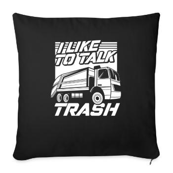 Truck Driver Trucker Truck Driver Funny - Sofa pillowcase 17,3'' x 17,3'' (45 x 45 cm) - black - Front