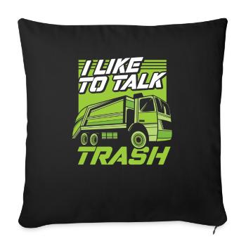 Truck Driver Trucker Truck Driver Funny - Sofa pillowcase 17,3'' x 17,3'' (45 x 45 cm) - black - Front