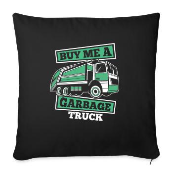 Truck Driver Trucker Truck Driver Funny - Sofa pillowcase 17,3'' x 17,3'' (45 x 45 cm) - black - Front