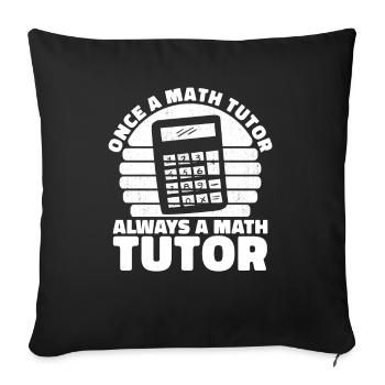 Professeur de mathématiques Professeur de mathématiques Drôle - Housse de coussin décorative 45 x 45 cm - noir - Devant