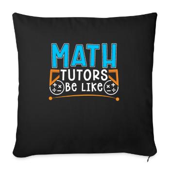 Professeur de mathématiques Professeur de mathématiques Drôle - Housse de coussin décorative 45 x 45 cm - noir - Devant