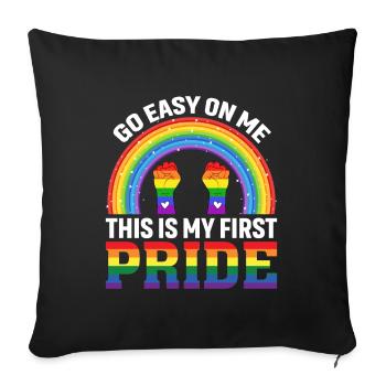 Don't be so me, that's my pride - Sofa pillowcase 17,3'' x 17,3'' (45 x 45 cm) - black - Front