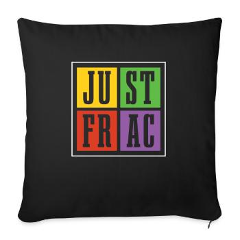 Oilfield Oil Rig Funny Fracking - Sofa pillowcase 17,3'' x 17,3'' (45 x 45 cm) - black - Front