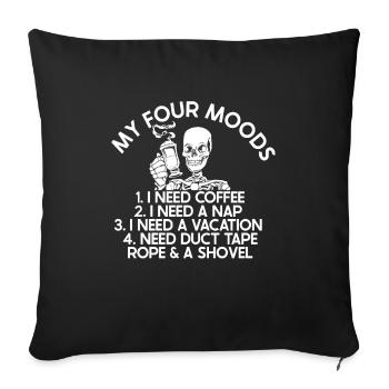 Halloween Skeleton - Sofa pillowcase 17,3'' x 17,3'' (45 x 45 cm) - black - Front