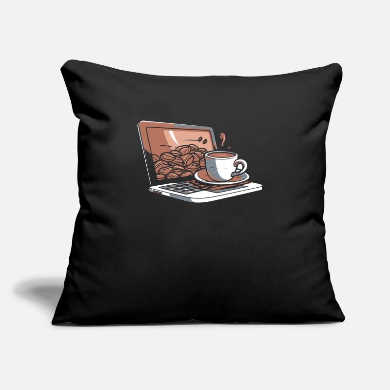 Développeur, Codeur, Programmeur, Café Housse de coussin décorative 45 x 45 cm