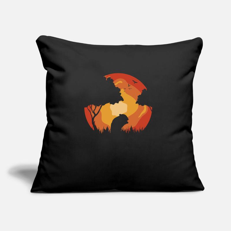 Cochon d'Inde coucher de soleil sur cochon d'Inde Housse de coussin décorative 45 x 45 cm