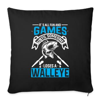 It's all fun and games until someone has a kid - Sofa pillowcase 17,3'' x 17,3'' (45 x 45 cm) - black - Front