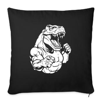 Fitness T Rex - Sofakissenbezug 45 x 45 cm - Schwarz - Vorne