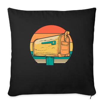 Postman Postman - Sofa pillowcase 17,3'' x 17,3'' (45 x 45 cm) - black - Front
