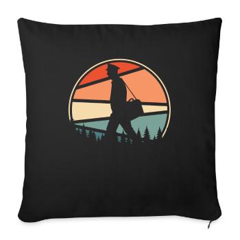 Postman Postman - Sofa pillowcase 17,3'' x 17,3'' (45 x 45 cm) - black - Front