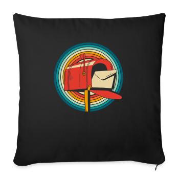 Postman Postman - Sofa pillowcase 17,3'' x 17,3'' (45 x 45 cm) - black - Front