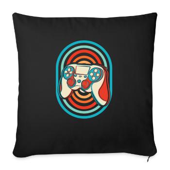 Gamer Gaming - Housse de coussin décorative 45 x 45 cm - noir - Devant