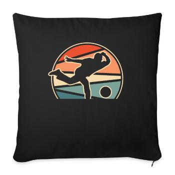 Bowling Bowlen Bowler - Housse de coussin décorative 45 x 45 cm - noir - Devant