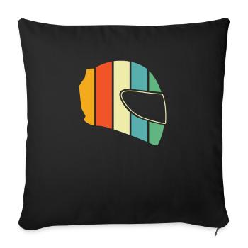 Moto Motard Motard - Housse de coussin décorative 45 x 45 cm - noir - Devant