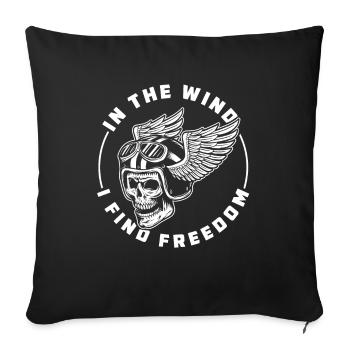 Moto Motard Motard - Housse de coussin décorative 45 x 45 cm - noir - Devant