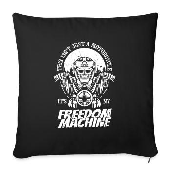 Motorrad Motard Moto Moto Papa - Housse de coussin décorative 45 x 45 cm - noir - Devant