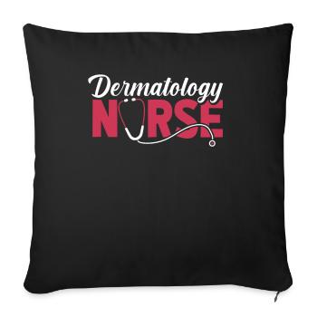 Krankenschwester Dermatology Nurse - Sofa pillowcase 17,3'' x 17,3'' (45 x 45 cm) - black - Front