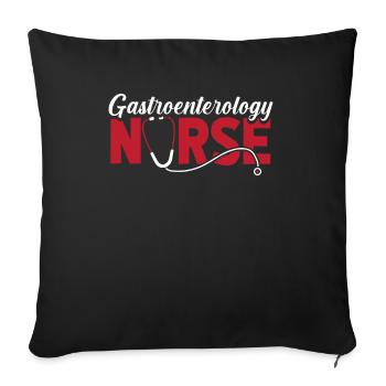 Krankenschwester Gastroenterology Nurse - Sofa pillowcase 17,3'' x 17,3'' (45 x 45 cm) - black - Front