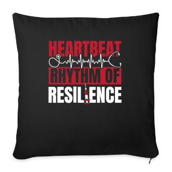 Infirmier - Housse de coussin décorative 45 x 45 cm - noir - Devant