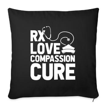 Infirmier - Housse de coussin décorative 45 x 45 cm - noir - Devant