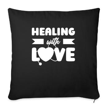 Infirmier - Housse de coussin décorative 45 x 45 cm - noir - Devant