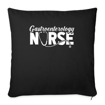 Krankenschwester Gastroenterology Nurse - Sofa pillowcase 17,3'' x 17,3'' (45 x 45 cm) - black - Front